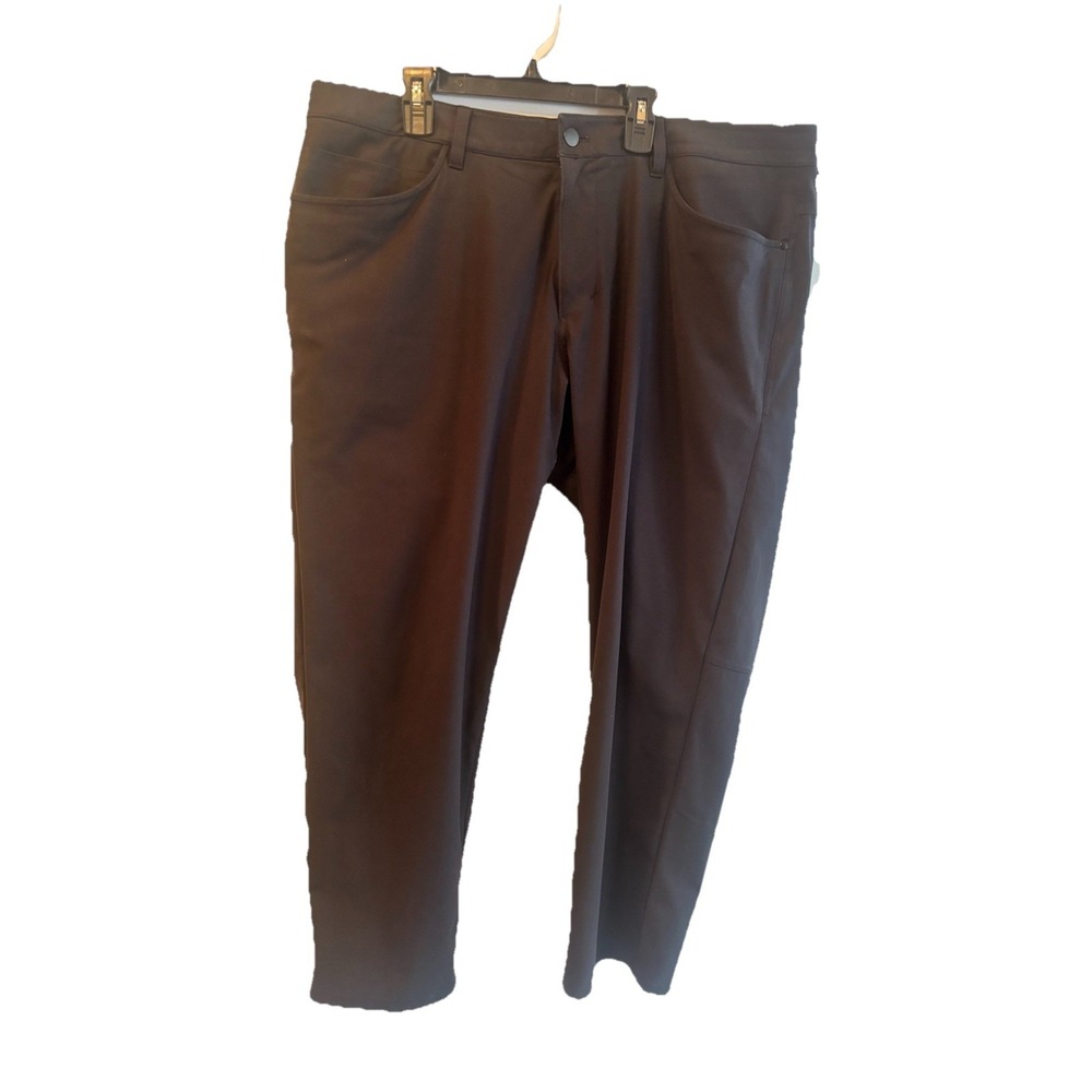 Lululemon Men's 38x28 ABC Classic Fit Pants Black Performance Golf Travel